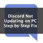 discord not updating on pc